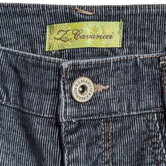 Z. Cavaricci womens 8 Blue/Black Corduroy Pants Size 6, M418-7613 - Picture 3 of 6